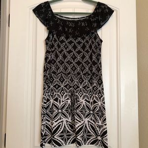 White House Black Market ruffle dress/tunic
